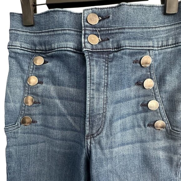 Express 4R Blue High Rise Skinny Ankle Jeans Sailorcore Coastal  Button
A180 - Picture 5 of 10